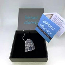 Load image into Gallery viewer, Contour pendant oxidised silver