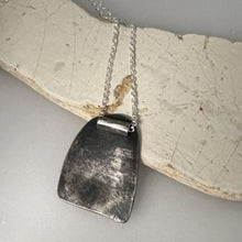 Load image into Gallery viewer, Contour pendant oxidised silver