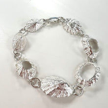 Load image into Gallery viewer, Cornish coast silver limpet bracelet