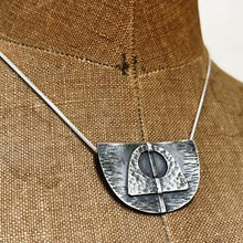 Load image into Gallery viewer, Element neck piece oxidised silver