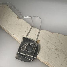 Load image into Gallery viewer, Format pendant oxidised silver