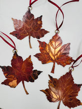 Load image into Gallery viewer, Large sycamore leaf decoration in copper