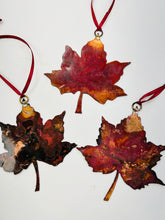 Load image into Gallery viewer, Large sycamore leaf decoration in copper