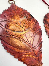 Load image into Gallery viewer, Large beech leaf decoration in copper