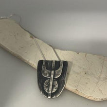 Load image into Gallery viewer, Orbit pendant oxidised silver