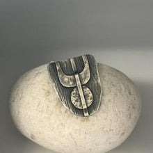 Load image into Gallery viewer, Orbit pendant oxidised silver