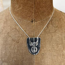 Load image into Gallery viewer, Orbit pendant oxidised silver