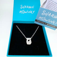 Load image into Gallery viewer, Small Sennen Cove limpet pendant silver necklace