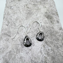 Load image into Gallery viewer, Tiny Godrevy limpet sterling silver drop earrings