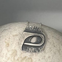 Load image into Gallery viewer, Void pendant oxidised silver