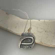 Load image into Gallery viewer, Void pendant oxidised silver