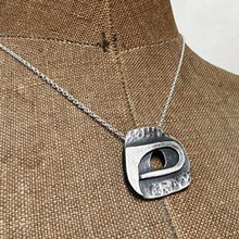 Load image into Gallery viewer, Void pendant oxidised silver