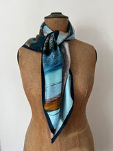 Load image into Gallery viewer, ‘Aqua Flow’ silk scarf