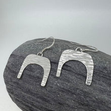 Load image into Gallery viewer, Cut out sterling silver drop earrings