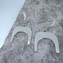 Load image into Gallery viewer, Cut out sterling silver drop earrings