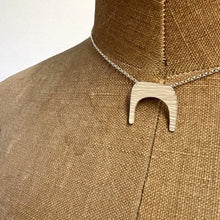 Load image into Gallery viewer, Cut out sterling silver pendant necklace