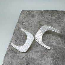 Load image into Gallery viewer, Cut out sterling silver stud earrings