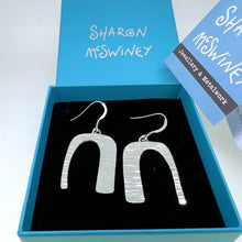 Load image into Gallery viewer, Granite sterling silver drop earrings