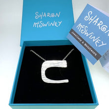 Load image into Gallery viewer, Granite sterling silver pendant necklace