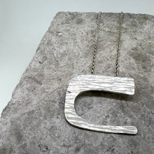 Load image into Gallery viewer, Granite sterling silver pendant necklace