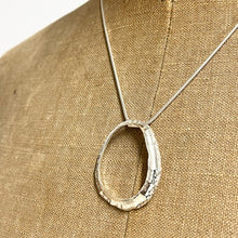 Load image into Gallery viewer, Large Newlyn sterling silver limpet pendant necklace
