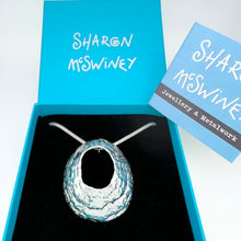 Load image into Gallery viewer, Extra large St Ives sterling silver limpet pendant necklace