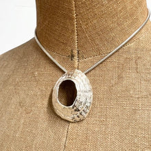 Load image into Gallery viewer, Extra large St Ives sterling silver limpet pendant necklace