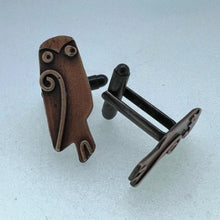 Load image into Gallery viewer, Owl cuff links