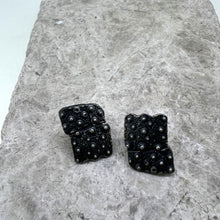 Load image into Gallery viewer, Porthmeor Sea urchin fragments stud earrings oxidised silver
