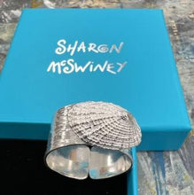 Load image into Gallery viewer, Porthmeor silver adjustable keyhole limpet shell ring