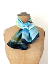 Load image into Gallery viewer, ‘Sand & sea’ silk scarf