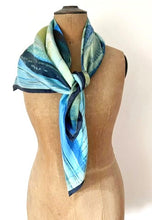 Load image into Gallery viewer, ‘Sand & sea’ silk scarf