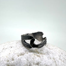 Load image into Gallery viewer, Seaweed sterling silver ring no2