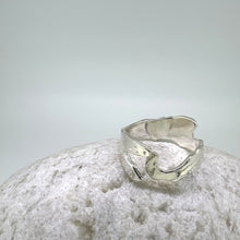 Load image into Gallery viewer, Seaweed sterling silver ring no6