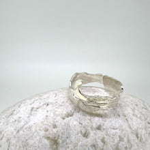 Load image into Gallery viewer, Seaweed sterling silver ring no7
