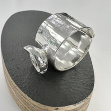 Load image into Gallery viewer, Spiral shell sterling silver adjustable ring