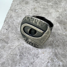 Load image into Gallery viewer, Void ring oxidised silver