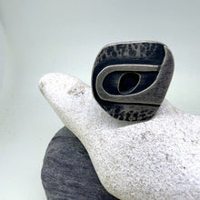Load image into Gallery viewer, Void ring oxidised silver