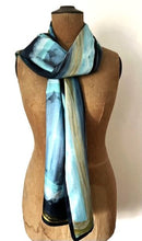 Load image into Gallery viewer, 'Waves of colour' long silk scarf
