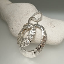 Load image into Gallery viewer, triple silver limpet necklace handmade by Sharon McSwiney St Ives