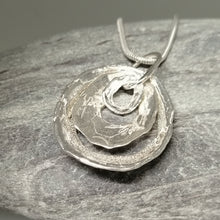 Load image into Gallery viewer, triple silver limpet necklace handmade by Sharon McSwiney St Ives