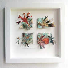 Load image into Gallery viewer, Framed metalwork Cornish rock pool picture handmade by Sharon McSwiney