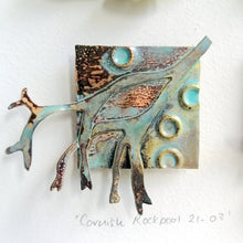 Load image into Gallery viewer, Brass seaweed piece handmade by Sharon McSwiney