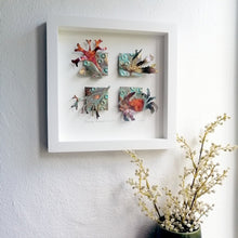 Load image into Gallery viewer, Framed metalwork Cornish rock pool picture handmade by Sharon McSwiney