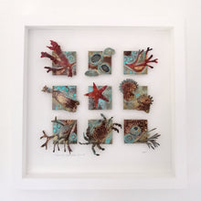 Load image into Gallery viewer, Metalwork picture with seaweed & sea creatures in copper & brass handmade by Sharon McSwiney