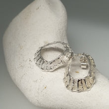 Load image into Gallery viewer, Godrevy limpet silver shell stud earrings handmade by Sharon McSwiney