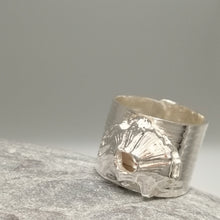 Load image into Gallery viewer, Handmade sterling silver barnacle ring by Sharon McSwiney, St Ives