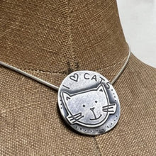 Load image into Gallery viewer, I love cats necklace
