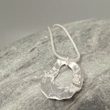Load image into Gallery viewer, Marazion limpet shell necklace in sterling silver handmade by Sharon McSwiney