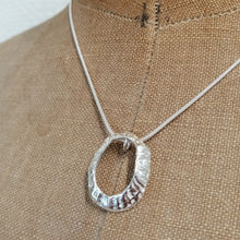 Load image into Gallery viewer, Large Marazion beach limpet silver necklace handmade by Sharon McSwiney St Ives